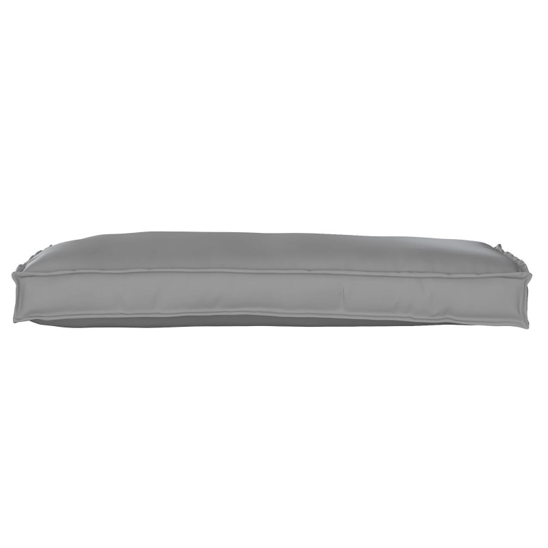 Coussin de palette pour banc gris 100x40x8 cm Tissu Oxford 