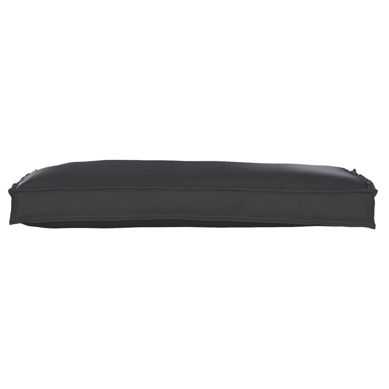 Coussin de palette pour banc noir 100x40x8 cm tissu Oxford 