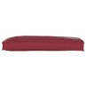 Coussin palette pour banc rouge vin 100x40x8 cm en tissu Oxford 