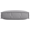 Coussin de Palette pour Siège Gris 60x60x12 cm Tissu Oxford 