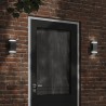Applique murale d'extérieur noir acier inoxydable 