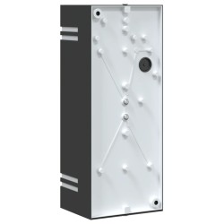 Applique murale d'extérieur noir acier inoxydable 