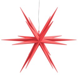 Lumière de Noël avec LED pliable rouge 57 cm 