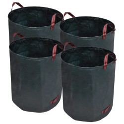 Sac poubelle de jardin Vert foncé 4 pcs 272 L 150 g/m² 