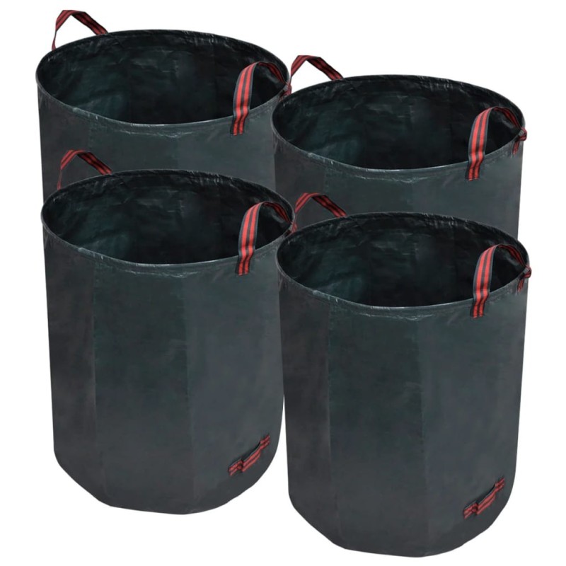Sac poubelle de jardin Vert foncé 4 pcs 272 L 150 g/m² Sac poubelle de jardin Vert foncé 4 pcs 272 L 150 g/m²