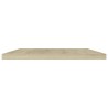 Panneau de bibliothèque 4pcs Chêne sonoma 60x20x1,5cm Aggloméré 