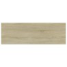 Panneau de bibliothèque 4pcs Chêne sonoma 60x20x1,5cm Aggloméré 