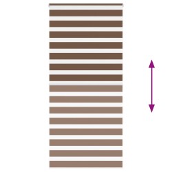 Store zèbre marron 115x200cm largeur du tissu 110,9cm polyester 