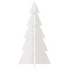 Arbre de Noël en bois pour décoration blanc 59,5cm pin massif 
