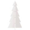 Arbre de Noël en bois pour décoration blanc 59,5cm pin massif 