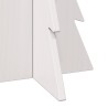 Arbre de Noël en bois pour décoration blanc 59,5cm pin massif 