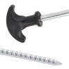 Piquets de tente 24 pcs 30 cm Ø7 mm acier galvanisé 