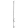 Douche de jardin avec base marron 225 cm Acier inoxydable 