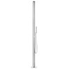 Douche de jardin avec base marron 225 cm Acier inoxydable 