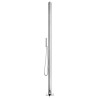 Douche de jardin avec base marron 225 cm Acier inoxydable 