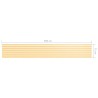 Écran de balcon Blanc et jaune 75x500 cm Tissu Oxford 