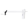 Pince à parasol pour balcon blanc 38 mm acier 