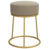 Tabouret rond Gris foncé Velours 