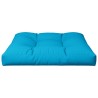 Coussin de palette bleu 70x70x12 cm tissu 
