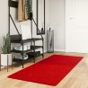 Tapis HUARTE à poils courts doux et lavable rouge 80x200 cm 