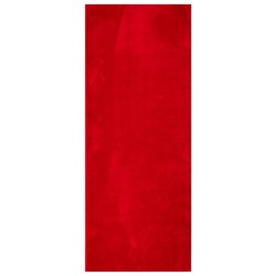 Tapis HUARTE à poils courts doux et lavable rouge 80x200 cm 