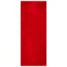 Tapis HUARTE à poils courts doux et lavable rouge 80x200 cm 