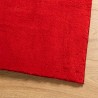 Tapis HUARTE à poils courts doux et lavable rouge 80x200 cm 