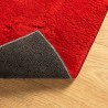 Tapis HUARTE à poils courts doux et lavable rouge 80x200 cm 