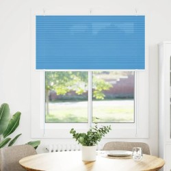 Store plissé bleu 115x150 cm largeur du tissu 114,4cm polyester 