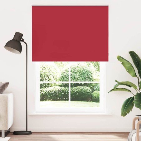 Store enrouleur occultant rouge largeur du tissu 141,6 cm 