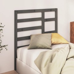 Tête de lit Gris 106x4x104 cm Bois massif de pin 