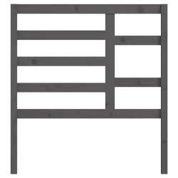 Tête de lit Gris 106x4x104 cm Bois massif de pin 