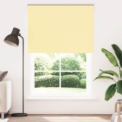 Store enrouleur occultant jaune largeur du tissu 141,6 cm 