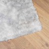 Tapis shaggy à poils longs NAVARRA gris clair 120x170 cm 