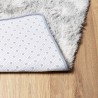 Tapis shaggy à poils longs NAVARRA gris clair 120x170 cm 