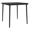 Ensemble à manger de jardin 3 pcs et coussins marron poly rotin 