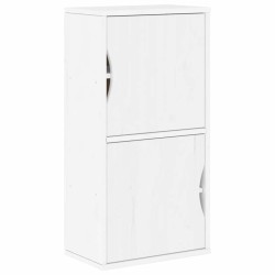 Meubles TV 5 pcs avec rangement ODDA blanc bois de pin massif 