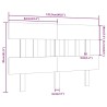 Tête de lit Marron miel 123,5x3x81 cm Bois massif de pin 
