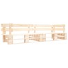 Canapés de jardin palette 2 pcs avec coussins gris Pinède 