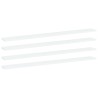 Panneaux de bibliothèque 4 pcs Blanc 100x10x1,5 cm Aggloméré 