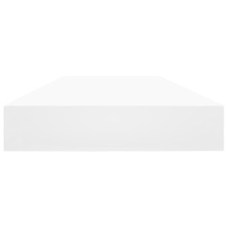 Panneaux de bibliothèque 4 pcs Blanc 100x10x1,5 cm Aggloméré 