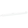 Panneaux de bibliothèque 4 pcs Blanc 100x10x1,5 cm Aggloméré 