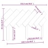 Tête de lit Marron miel 151,5x3x81 cm Bois massif de pin 
