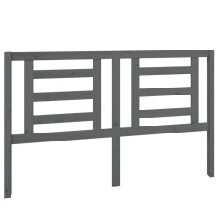 818827Tête de lit Gris 156x4x100 cm Bois de Pin Massif 