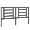 818827Tête de lit Gris 156x4x100 cm Bois de Pin Massif 
