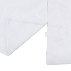 Jupe de sapin de Noël Blanc 122 cm Fausse fourrure 