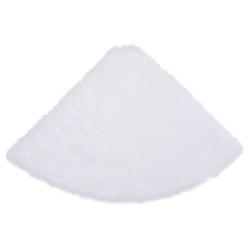 Jupe de sapin de Noël Blanc 122 cm Fausse fourrure 