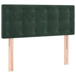 Sommier à lattes de lit avec matelas Vert foncé 90x190 cm 