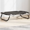 Lit pour chien pliable anthracite tissu Oxford et acier 