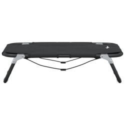 Lit pour chien pliable anthracite tissu Oxford et acier 